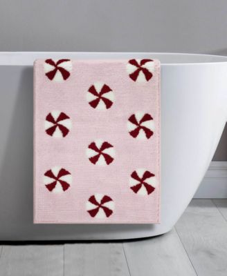 Peppermint Candy Polyester Bath Rug, 20" x 32"