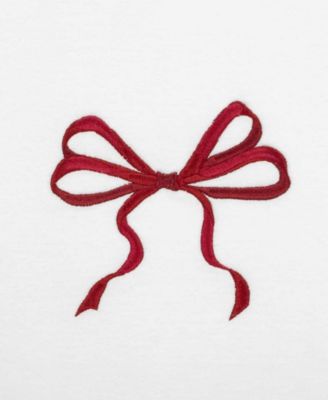 Christmas Bows Cotton 2-Pc. Hand Towel Set, 28" x 16"