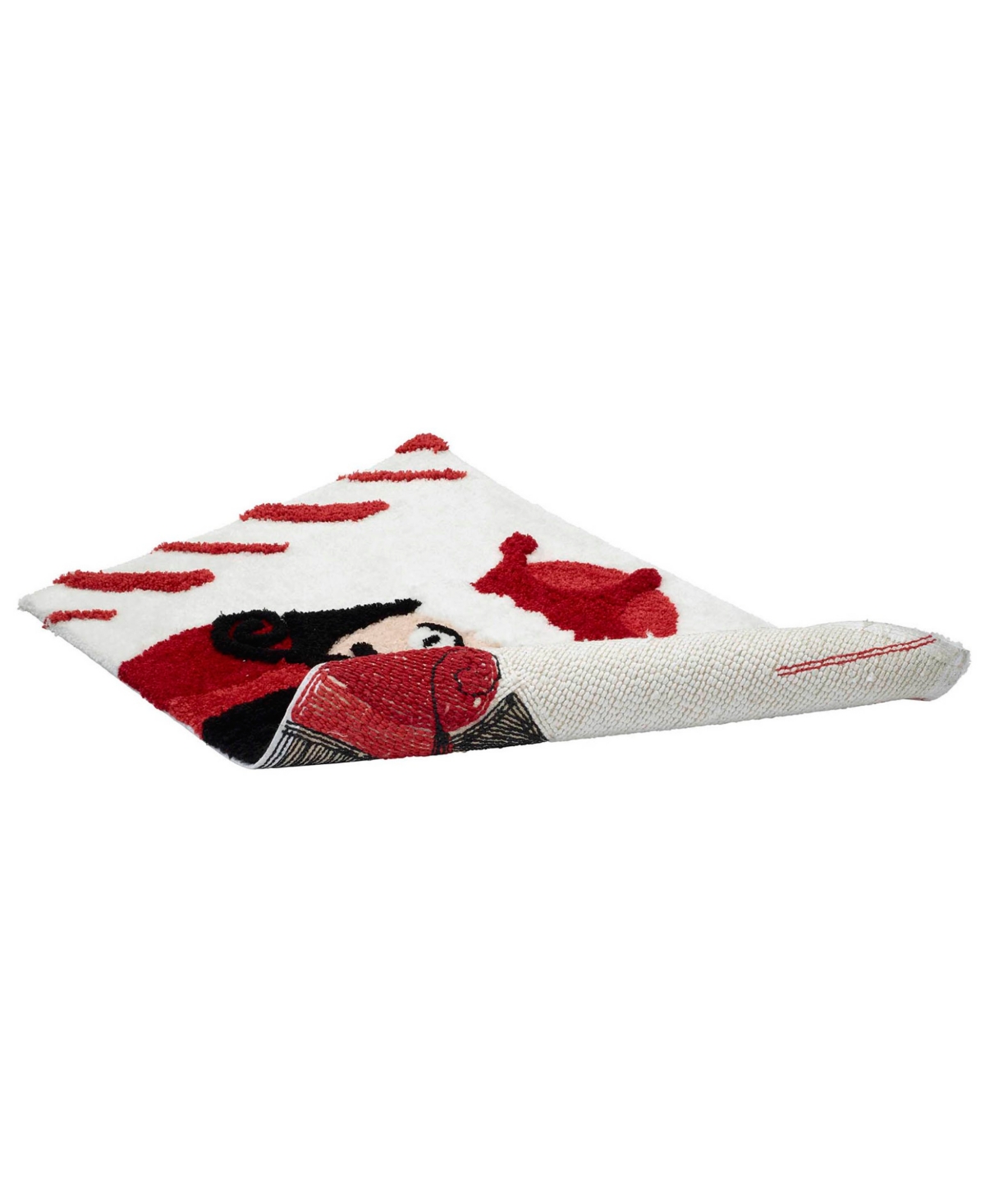 Avanti Peppermint Nutcracker Polyester Bath Rug, 30" X 20" In Multi