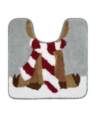 Holiday Reindeer 3-Pc. Polyester Bath Rug Set