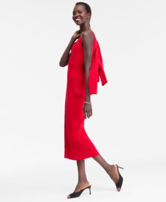 Women's Embellished Sweater Skirt, Macy's Exclusive