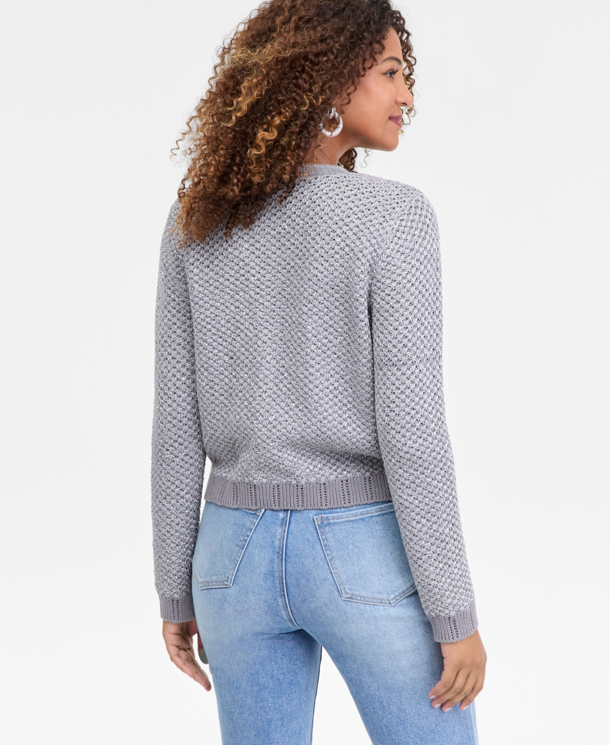 I.n.c. International Concepts Women's Metallic Cardigan, Macy's Exclusive