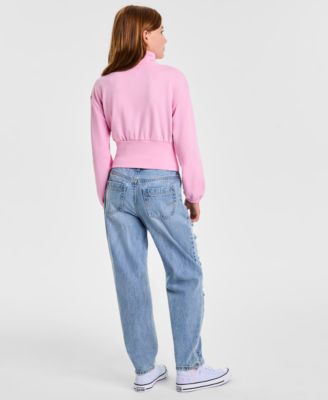 Big Girls Tapered Distressed Jeans