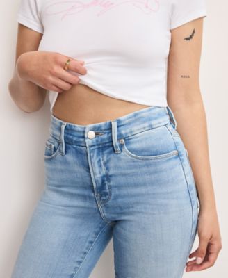 Petite Dolly Joleans Straight Mid Rise Jeans