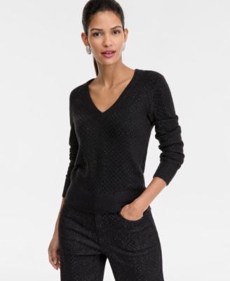 Women's Rhinestone Embellished Sweater, Macy's Exclusive