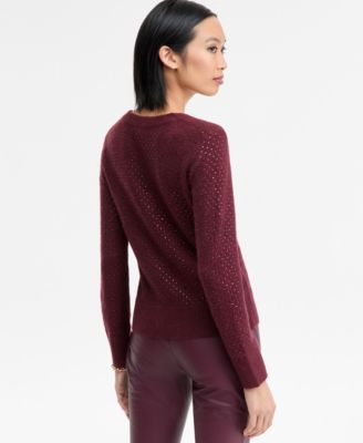 Women's Rhinestone Embellished Sweater, Macy's Exclusive