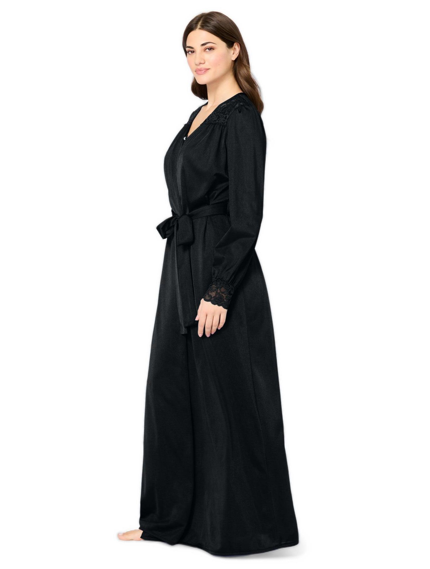 Plus Size Peignoir 2-Piece Tricot Gown and Robe