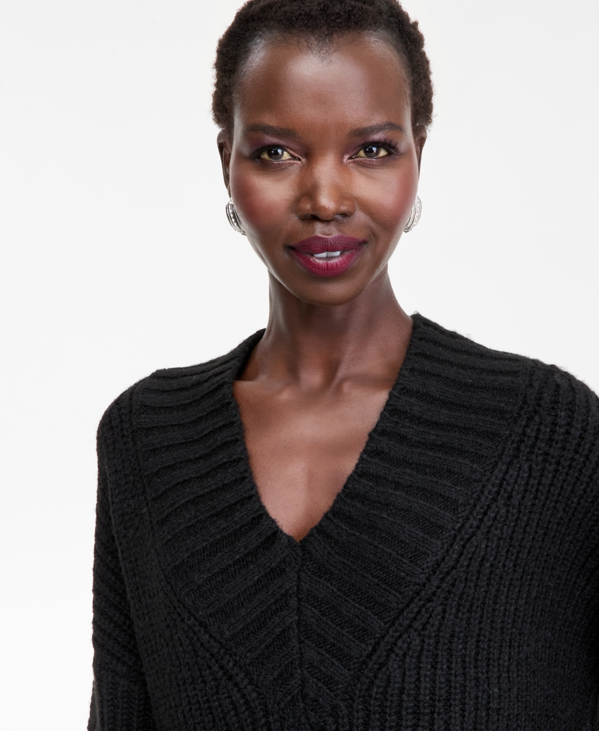I.n.c. International Concepts Women's Oversized Ribbed Sweater, Macy's Exclusive