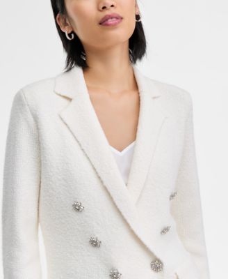 Women's Boucle Sweater Blazer, P/XS-XXL, Macy's Exclusive