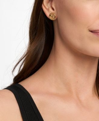 Small Logo Stud Earrings