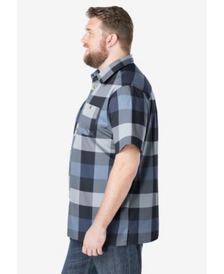 Big & Tall Wrinkle-Resistant Short Sleeve Button Down, Printed