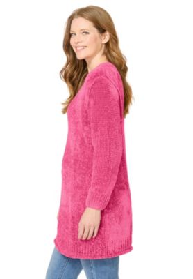 Women's Plus Size Crewneck Chenille Sweater
