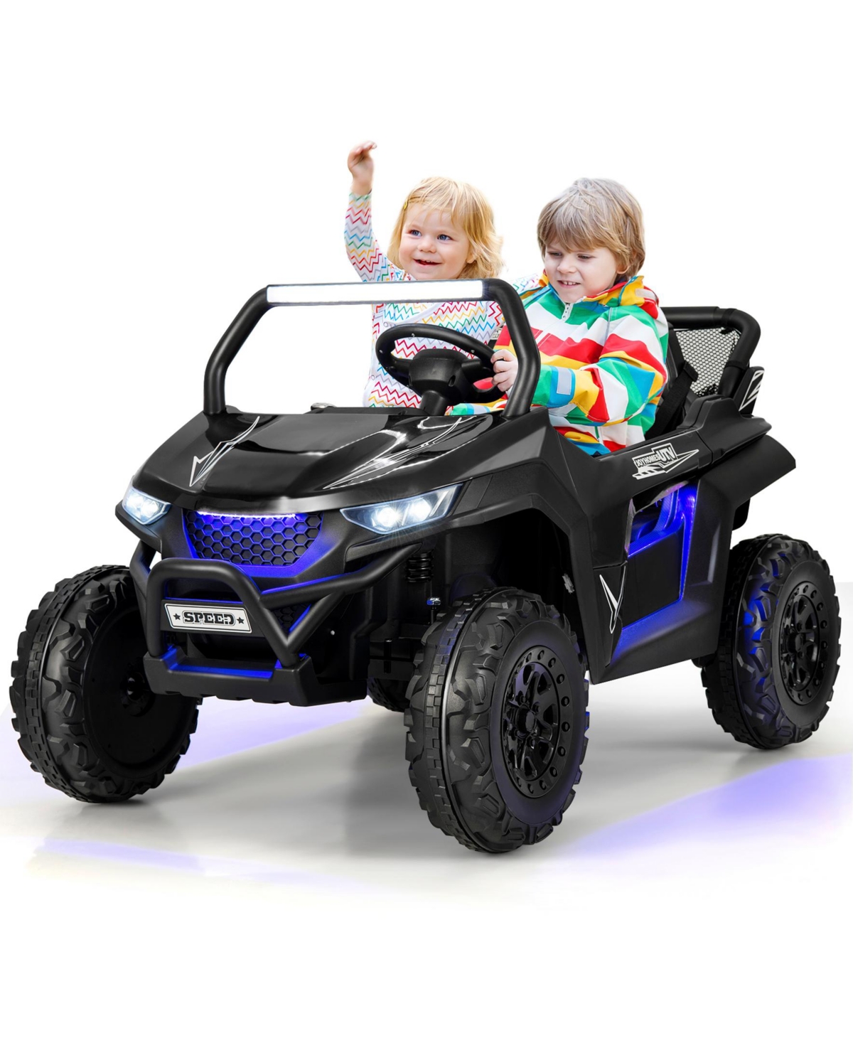 12V 2-Seater Kids Ride on Utv with Slow Start Function Music