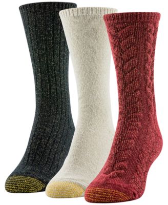 Women's 3-Pack Chunky Cable Crew Socks