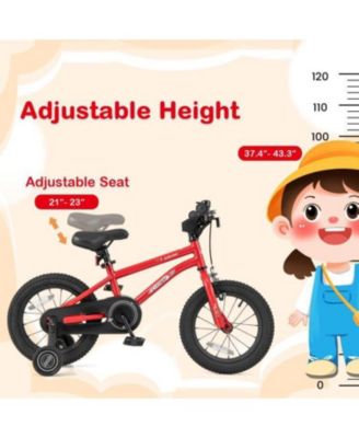 14-Inch Kids Bike with Handbrake, Coaster Brake & Bell