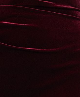 Women's Velvet Off The Shoulder Ruffle Cocktail Dress