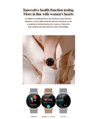 Ultra-Thin Smart Watch for Women with 3D Dynamic UI & Health Tracking for women