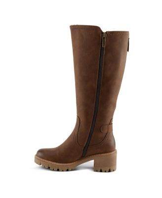 Lexis Water-Resistant Tall Shaft Boot with Adjustable Calf and Shock-Absorbing Sole