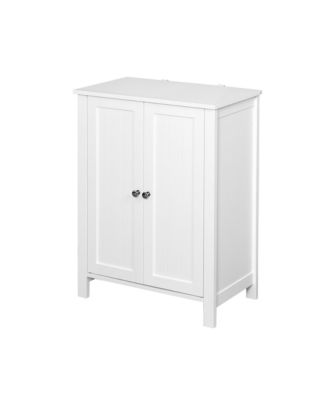 CASAINC 1Pc MDF Double Doors, Adjustable Shelf & Waterproof Finish Bathroom Floor Cabinet