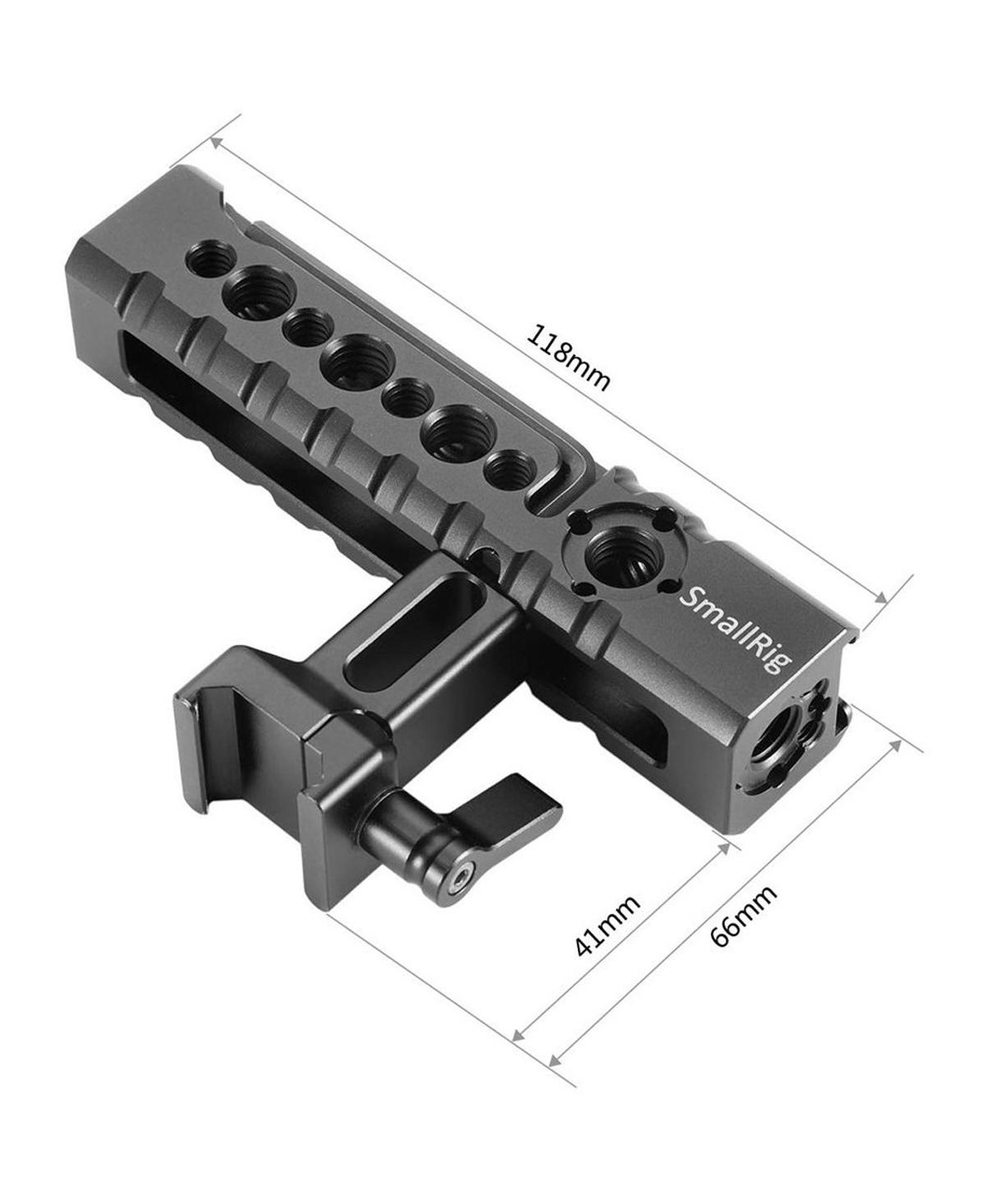 SmallRig Camera and Camcorder Action Stabilizing Nato Handle - With SmallRig Quick Release Safety Rail, 4cm