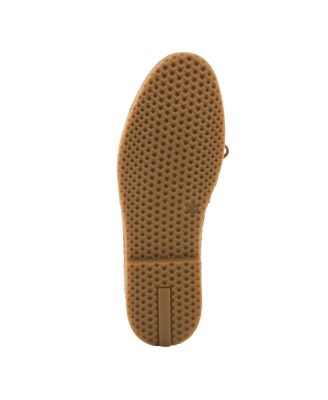 BERNA-PERF Leather Perforated Slip-On Flats with Elastic Laces