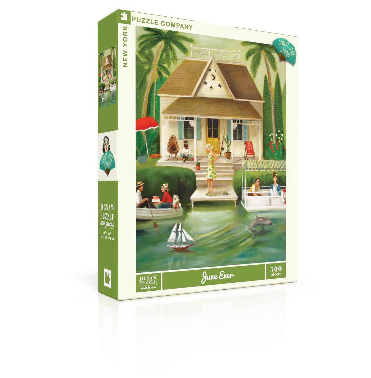 New York Puzzle Company Splendid Summer Home 500 Piece Puzzle