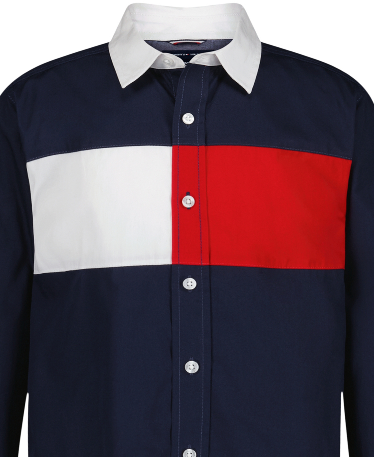 Tommy Hilfiger Boys 8-20 Chest Flag Shirt In Blue