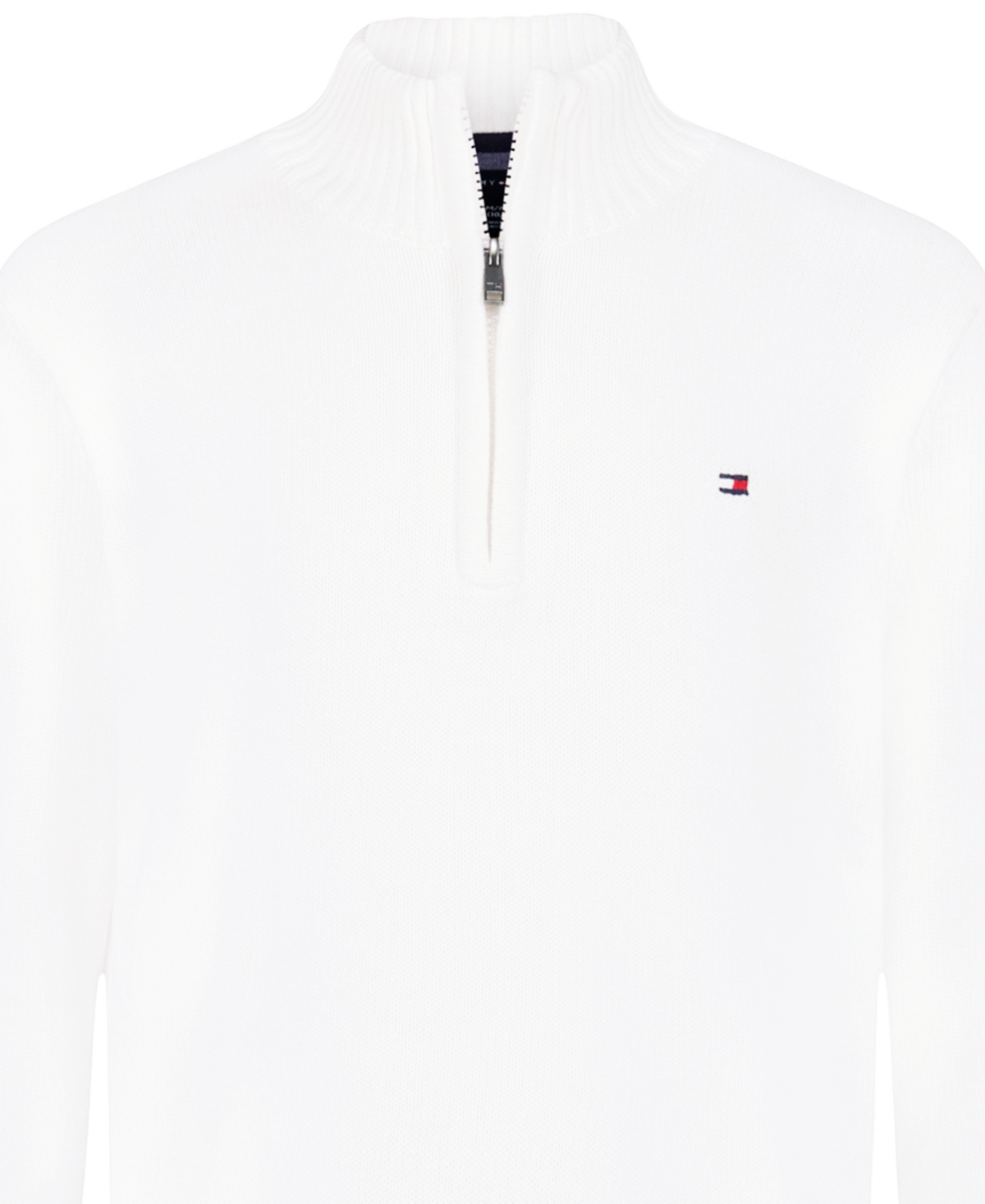 Tommy Hilfiger Boys 8-20 Quarter-zip Sweater In White