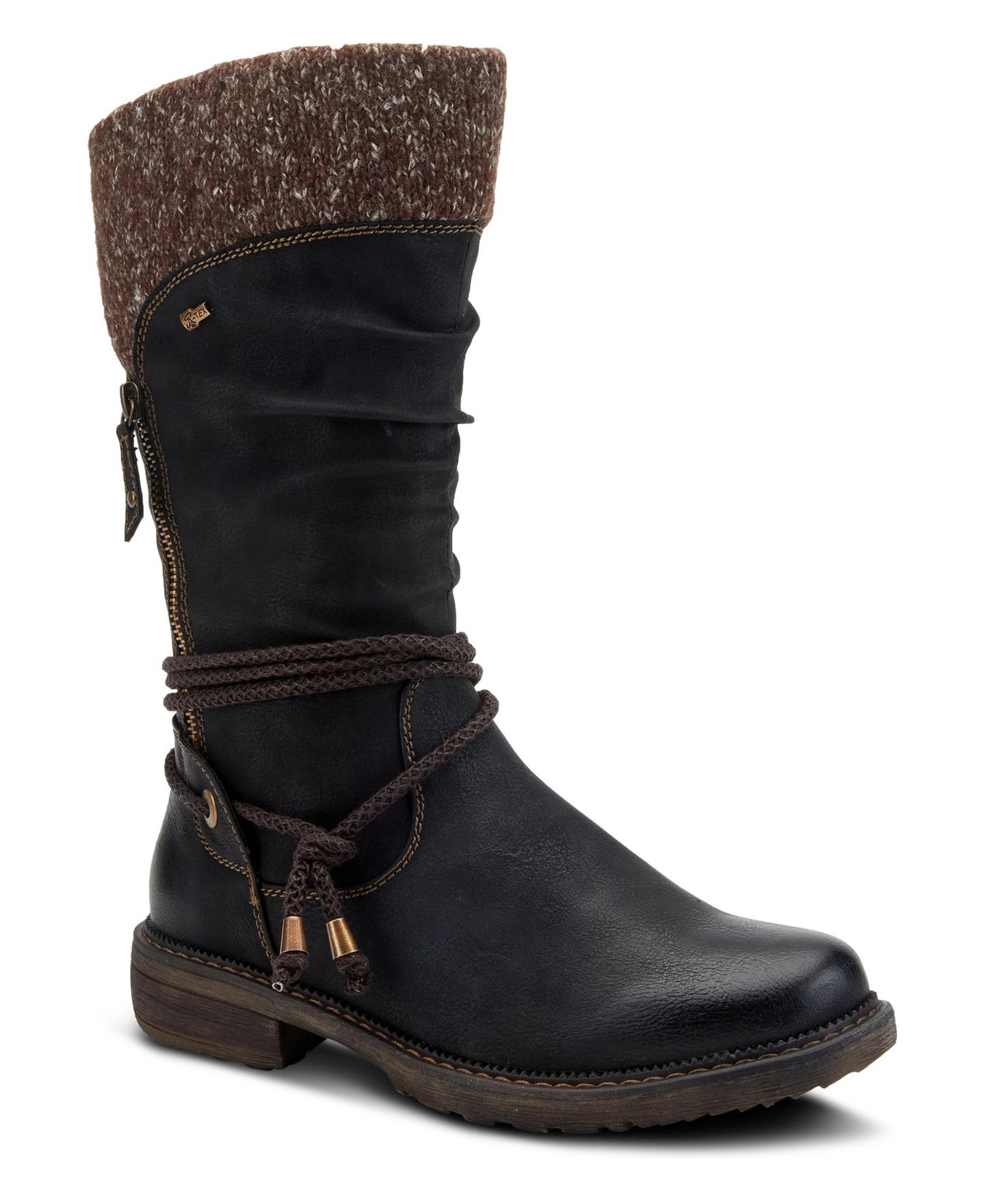Женские ботинки Spring Step Acaphine Mid Boot with Water-Resistant Finish, цвет: Чёрный — фото 1