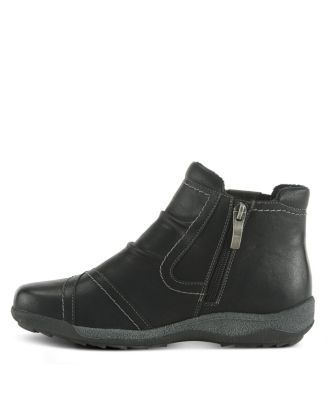 Atella Low Profile Bootie with Elastic Gore, Inside Zipper, and Cushioned Insole