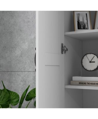 Adjustable Shelves Freestanding Kitchen Storage Cabinet for Pantry Organization