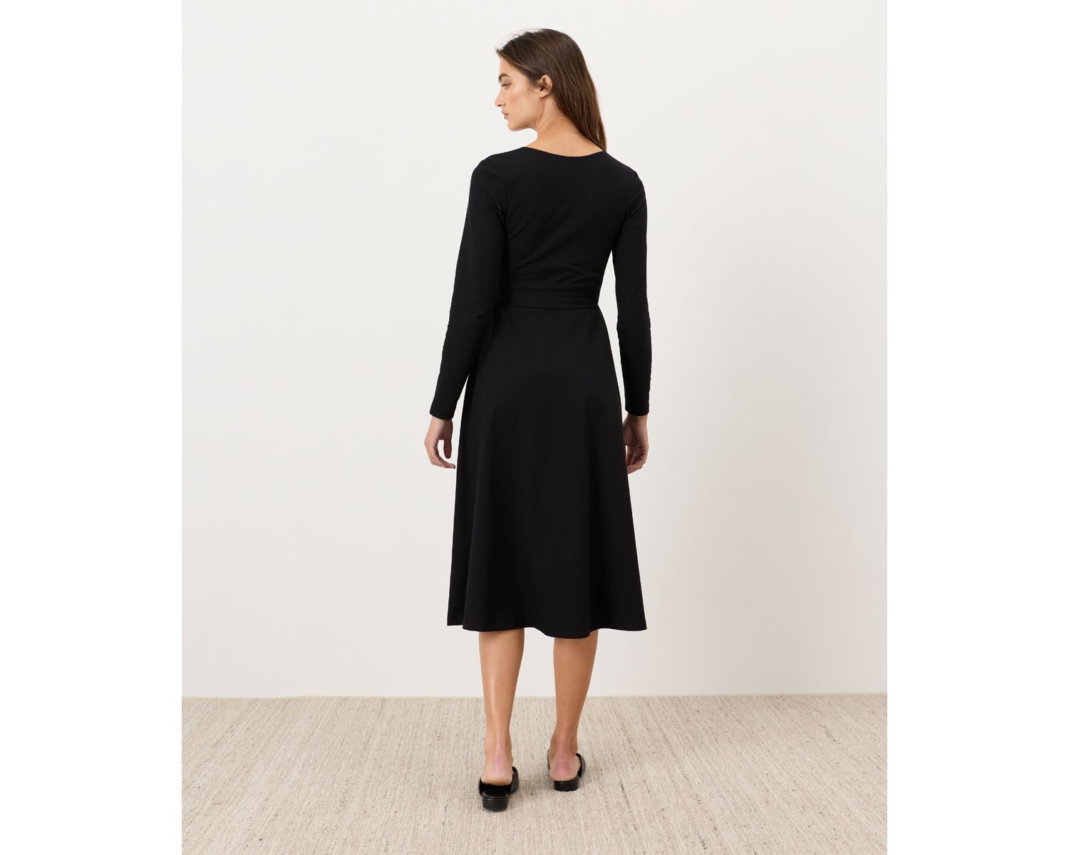 Women's Fit & Flare Wrap Dress Made With Organic Cotton