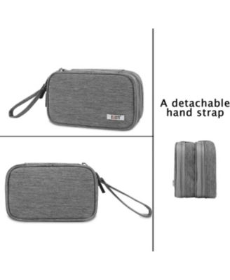 Gray Travel Case for Nintendo 3DS/3DS XL/New 2DS XL - Double Compartment Protective Carrying Bag with Accessory Storage