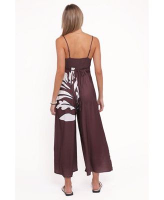 Women's Delfina Jumpsuit - Brown Palm