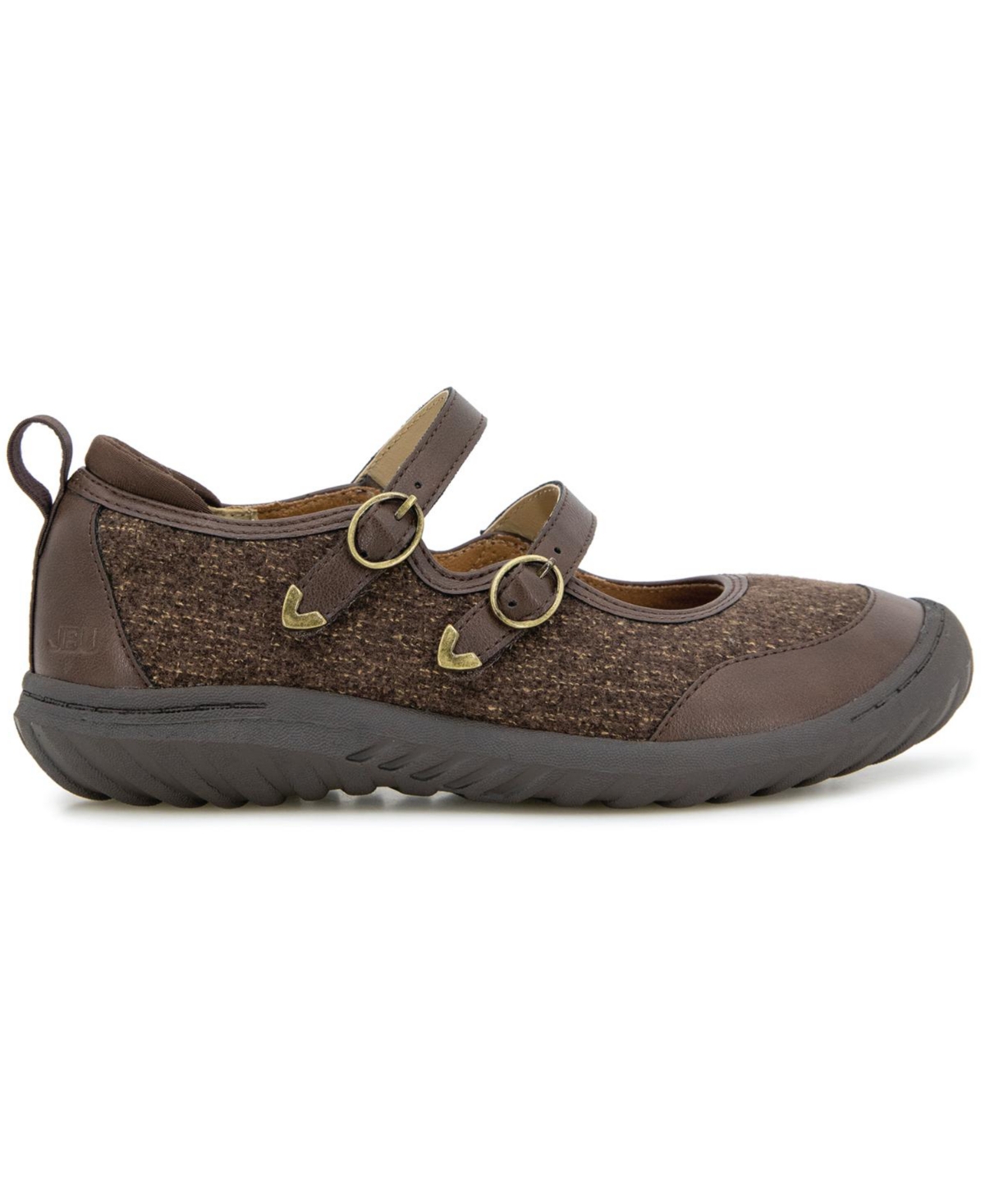 Jbu Women's Nina Slip On Mary-jane Flats In Brown