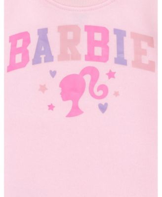 Toddler Girls Fleece Pullover Sweatshirt with Faux Fur Sleeves