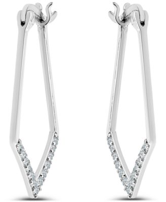 Giani Bernini - Cubic Zirconia Hoop Earrings (1/2 ct. t.w.) in 18K Gold Over Sterling Silver