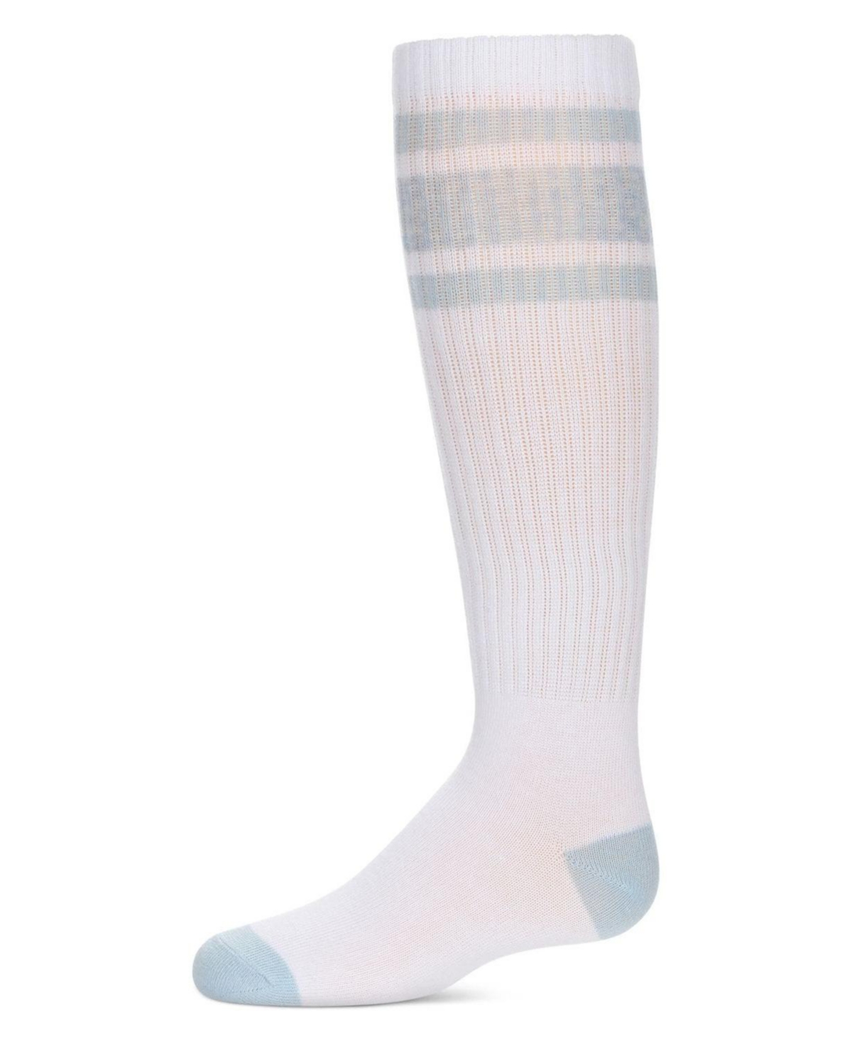 Memoi Little Girls Neon Stripe Knee High Socks