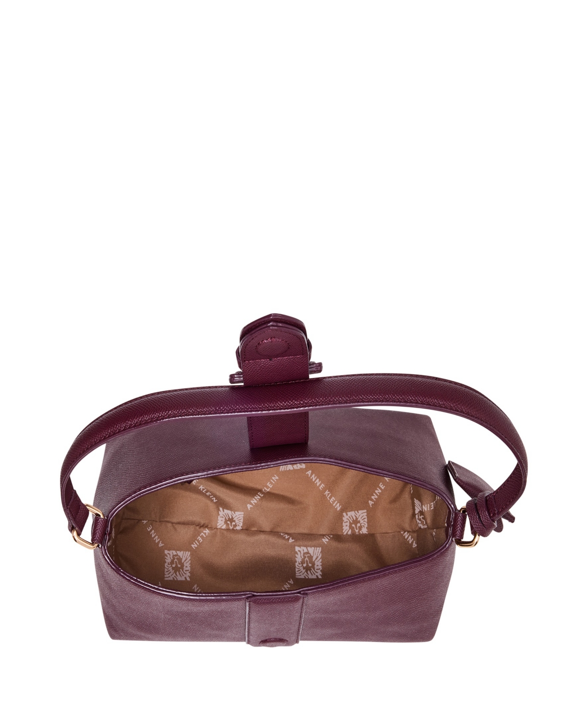 Anne Klein East West Small Shoulder Bag In Purple
