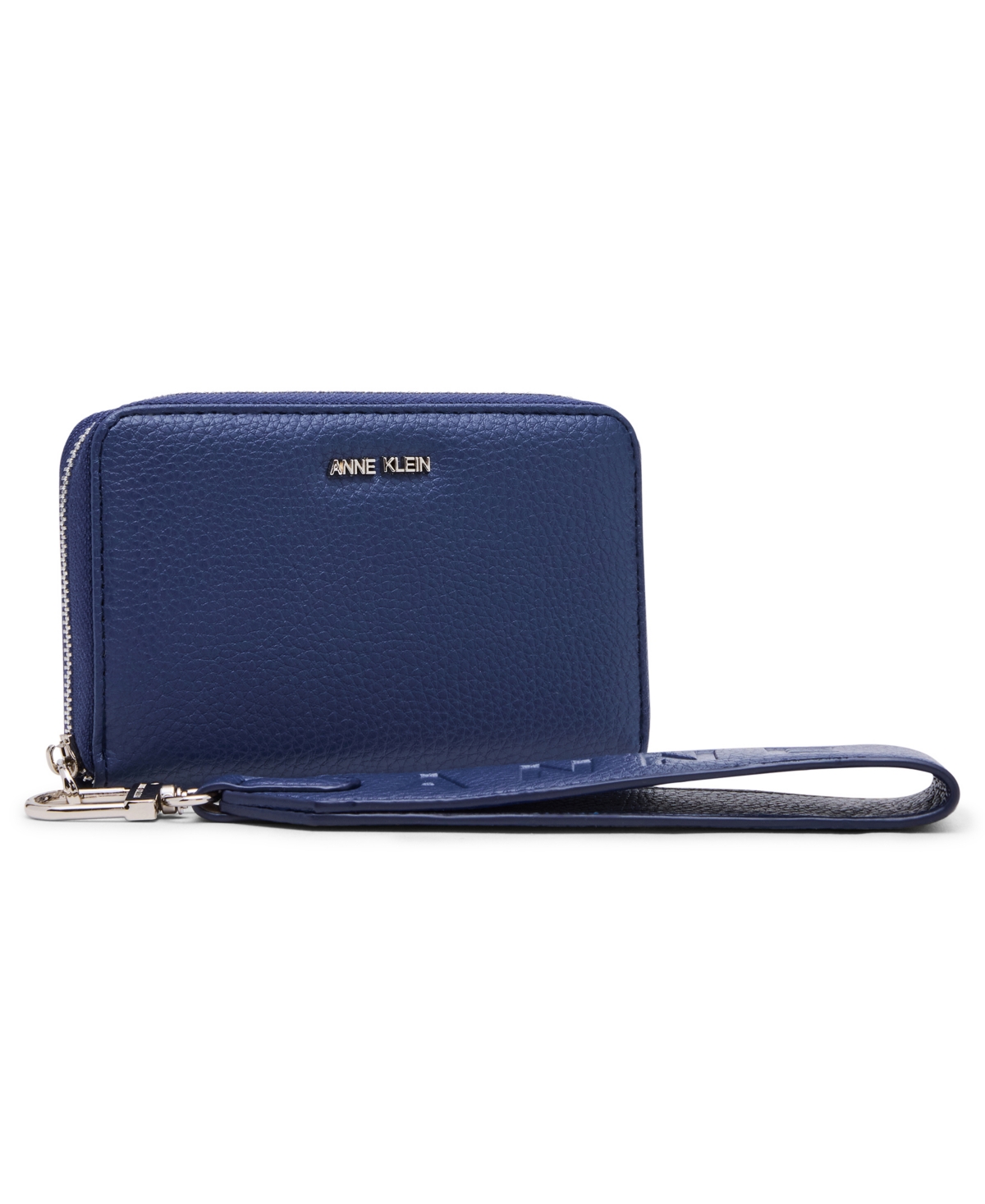 Anne Klein Zip Around Wallet In Blue