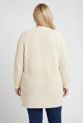 Women's Within Button-Front Shaker Cardigan Sweater