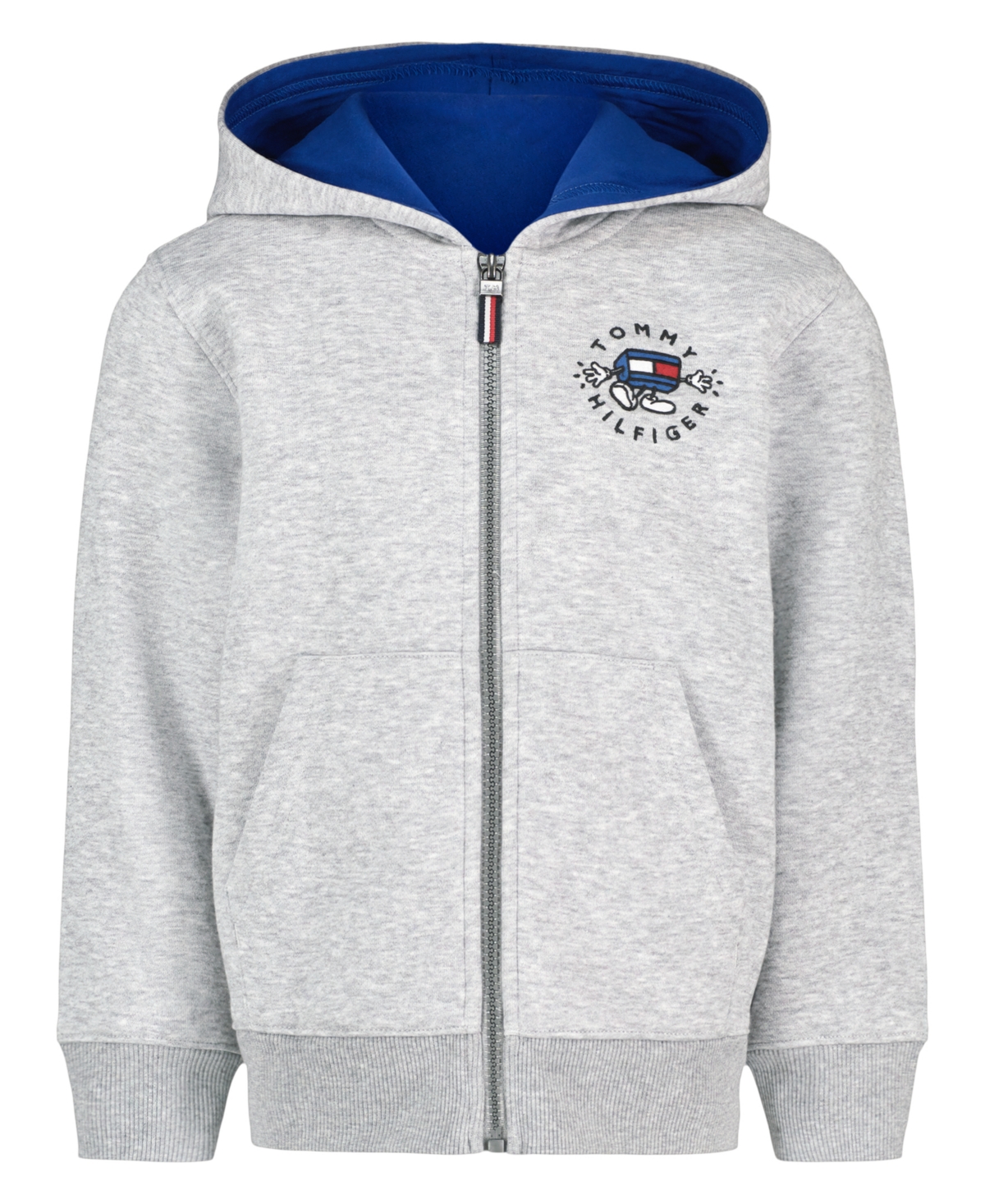 Tommy Hilfiger Boys 2t-7 Logo Hoodie In Gray