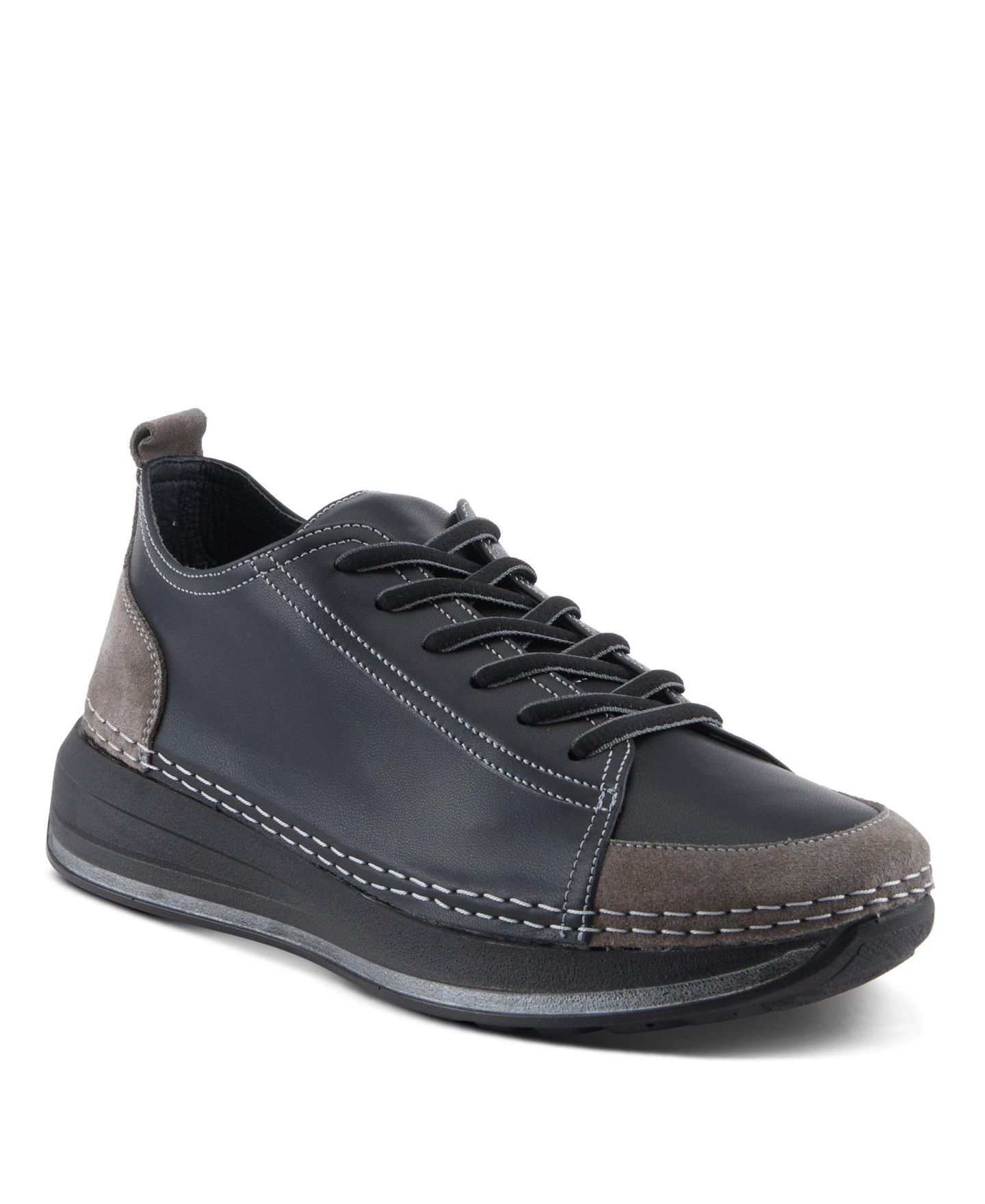 Женские кроссовки Spring Step Angolan Fashion Shoe with Leather Upper, цвет: Чёрный — фото 1