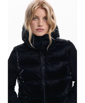 Women's Shiny convertible padded jacket