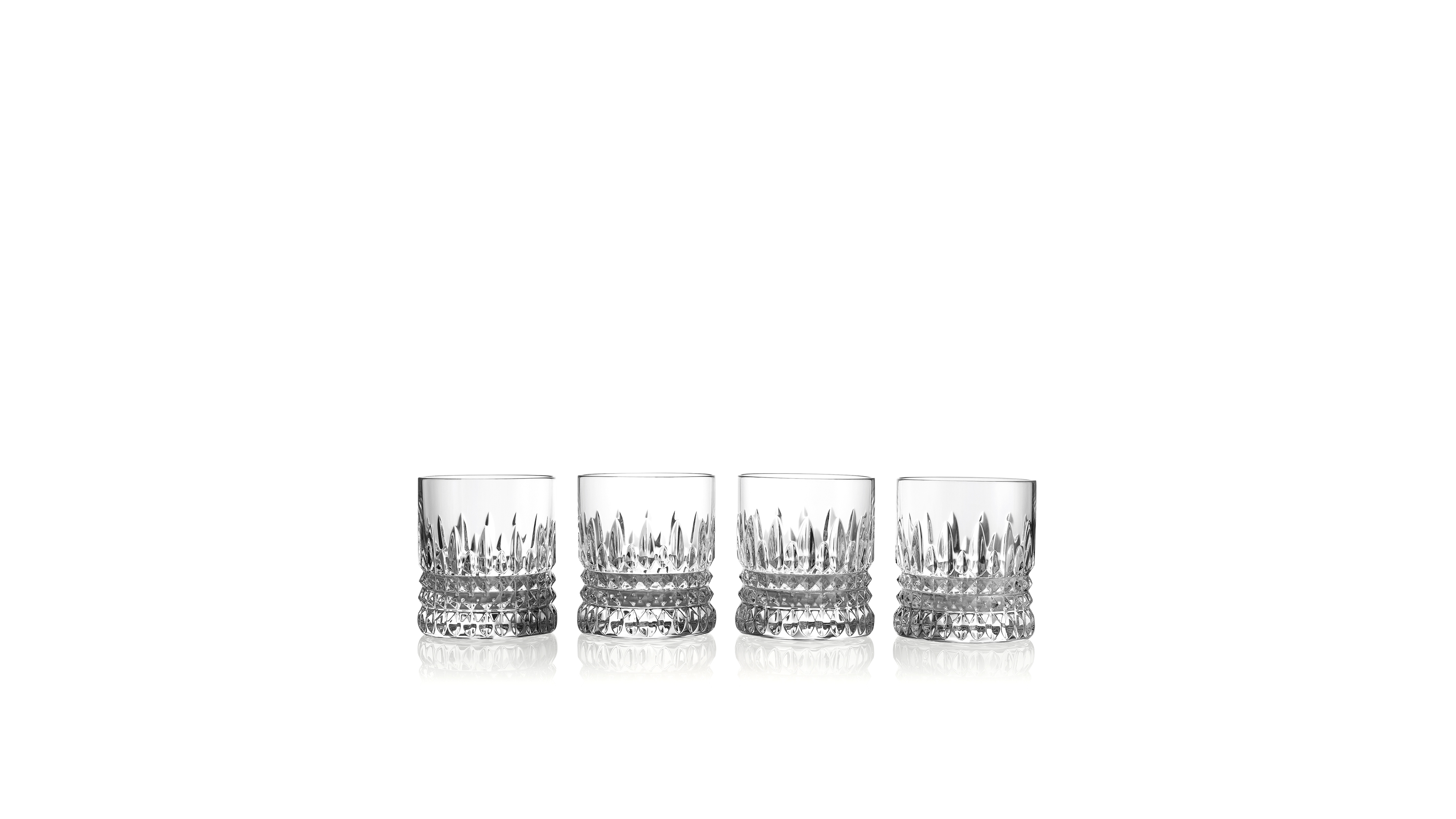 Waterford Connoisseur Lismore Diamond Straight Tumbler 6 oz, Set of 4