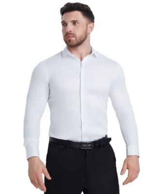 Solid Sateen Slim Fit Dress Shirt