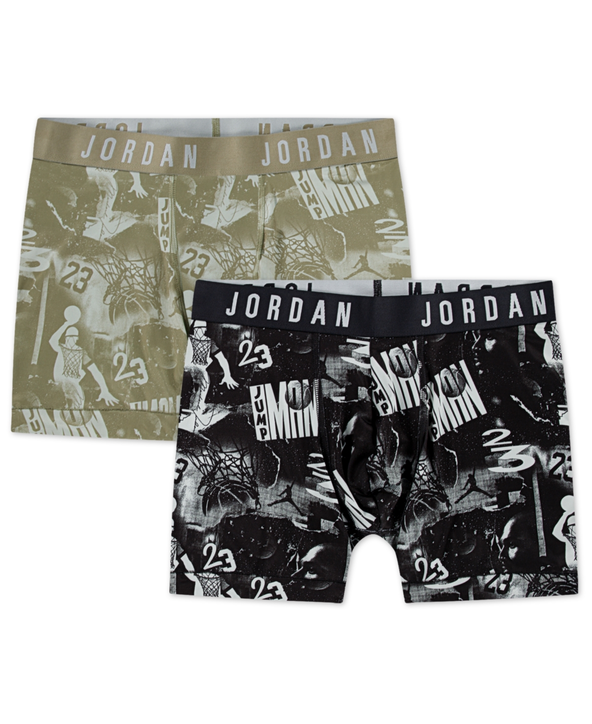 Jordan Men's 2-pack 23 Collage Boxer Briefs In Multi