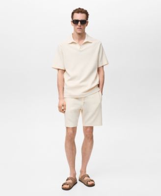 Men's Regular-Fit Textured Polo Shirt