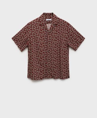 Men's Printed Fluid Regular-Fit Shirt