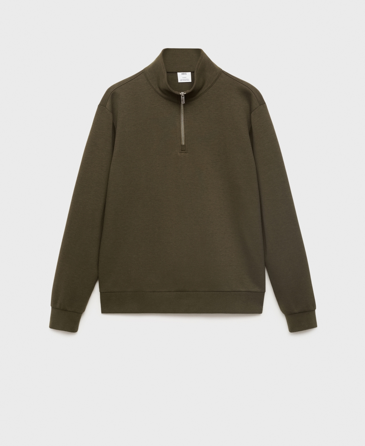 Mango Men's Regular-fit Cotton Sweatshirt In Green